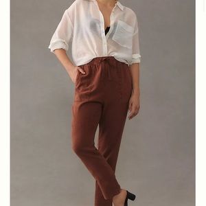 NWT Small Anthropology Pilcro Linen Drawstring Pants